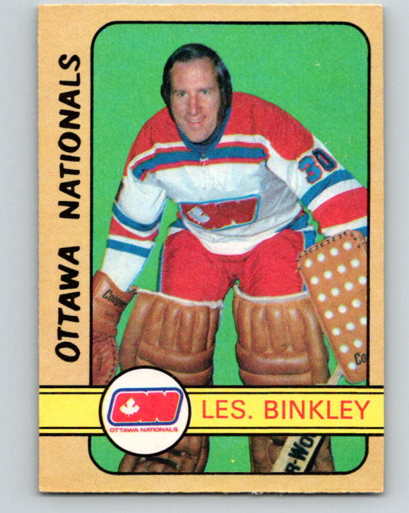 1972-73 WHA O-Pee-Chee #300 Les Binkley Ottawa Nationals V6945