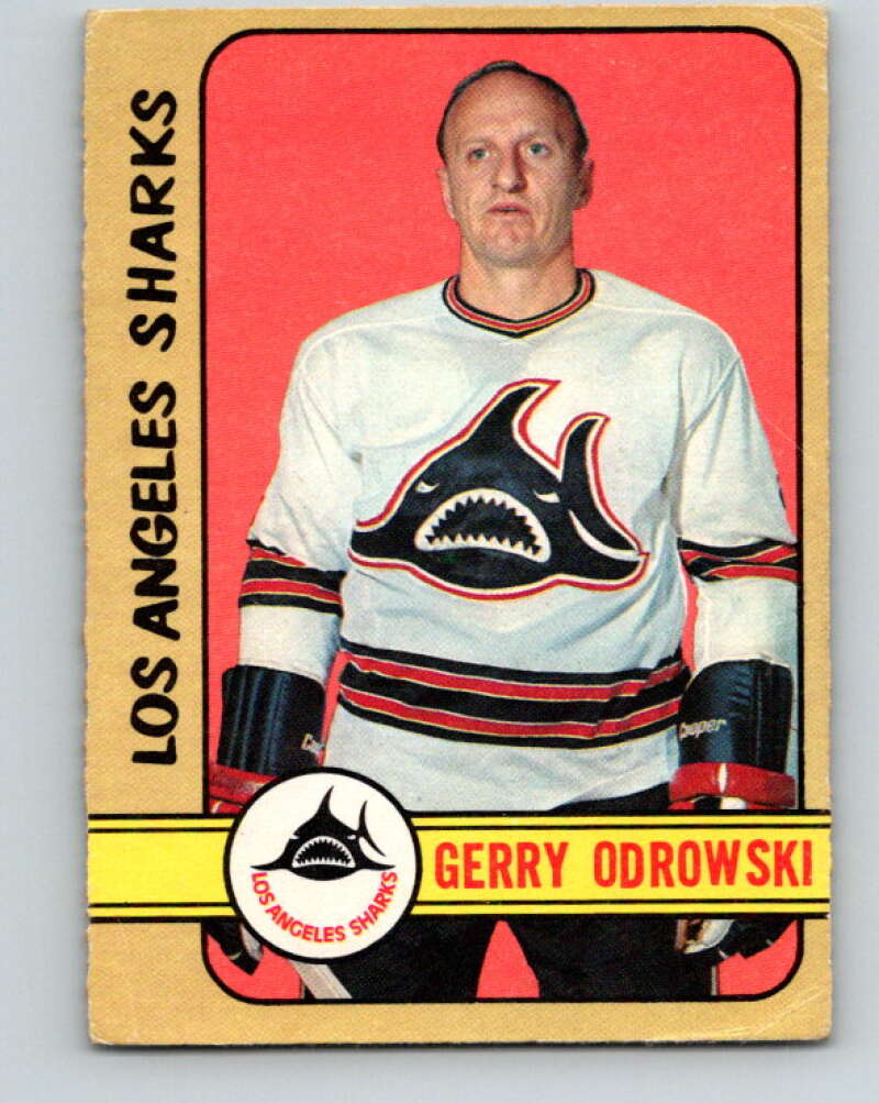 1972-73 WHA O-Pee-Chee #304 Gerry Odrowski Los Angeles Sharks V6951