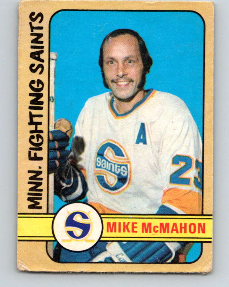 1972-73 WHA O-Pee-Chee #305 Mike McMahon Minnesota Fighting Saints V6953