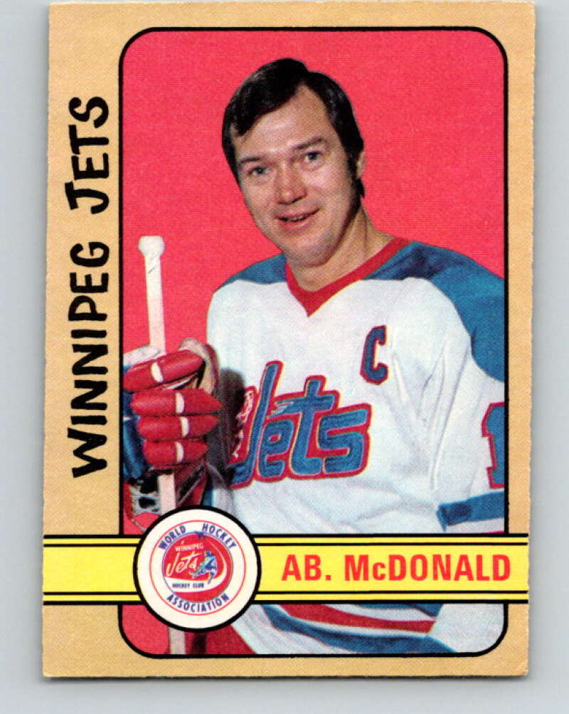 1972-73 WHA O-Pee-Chee #321 Ab McDonald Winnipeg Jets V6978