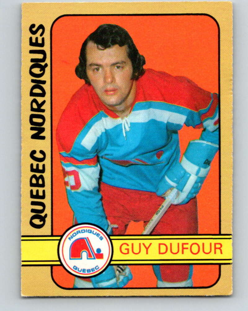 1972-73 WHA O-Pee-Chee #328 Guy Dufour RC Rookie Quebec Nordiques V6987