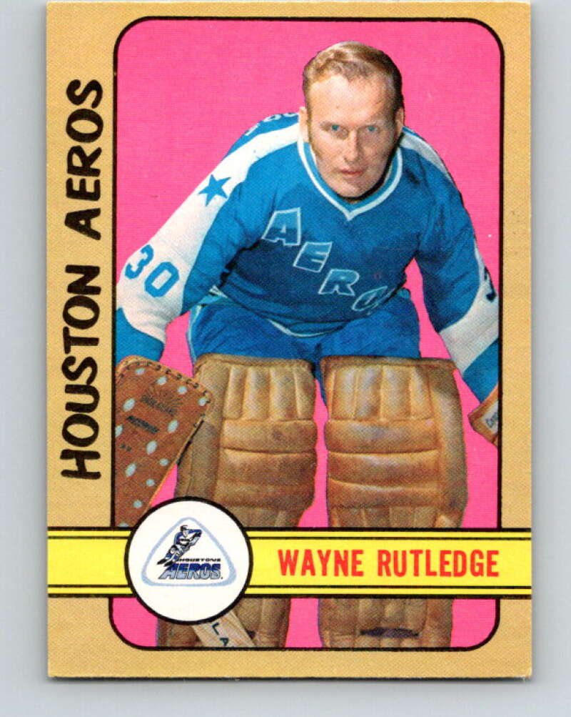 1972-73 WHA O-Pee-Chee #329 Wayne Rutledge RC Rookie Houston Aeros V6988