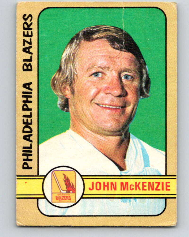 1972-73 WHA O-Pee-Chee #338 John McKenzie Philadelphia Blazers V7005