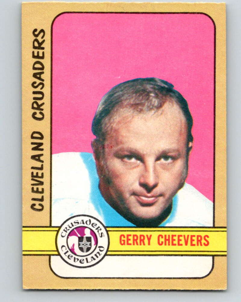 1972-73 WHA O-Pee-Chee #340 Gerry Cheevers Cleveland Crusaders V7007