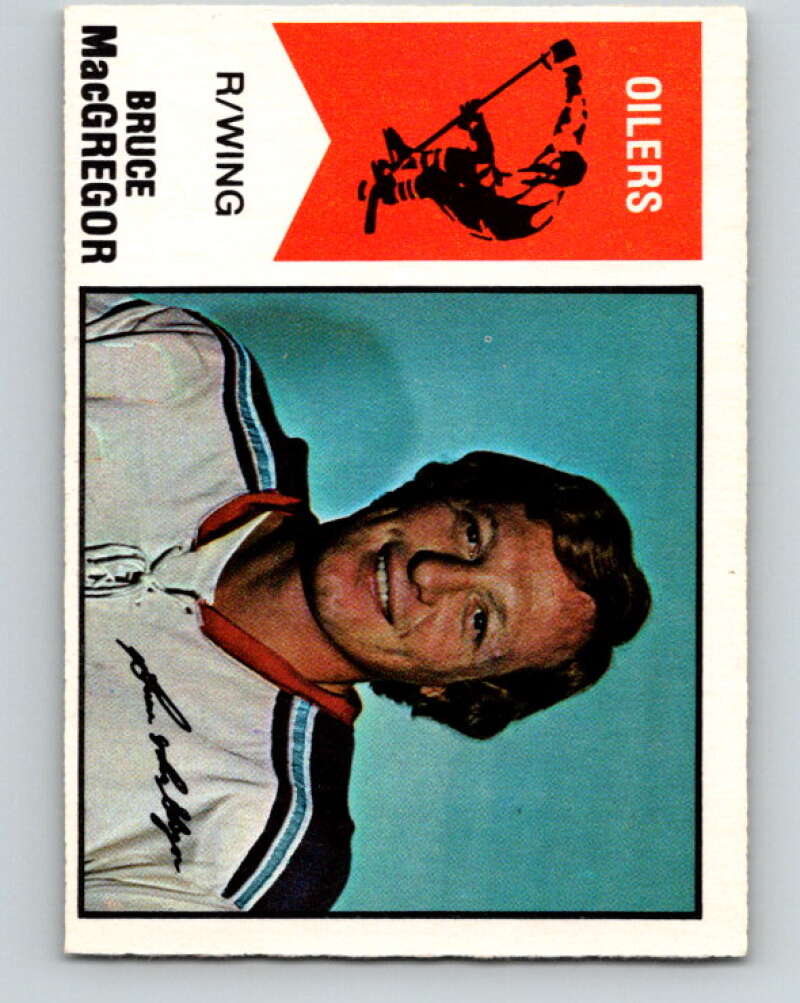 1974-75 WHA O-Pee-Chee #2 Bruce MacGregor Edmonton Oilers V7010