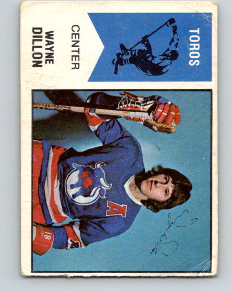 1974-75 WHA O-Pee-Chee #3 Wayne Dillon RC Rookie Toronto V7014