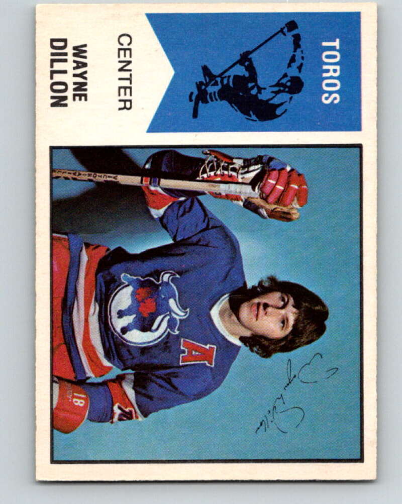 1974-75 WHA O-Pee-Chee #3 Wayne Dillon RC Rookie Toronto V7016