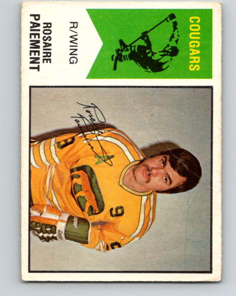 1974-75 WHA O-Pee-Chee #7 Rosaire Paiement Chicago Cougars V7029