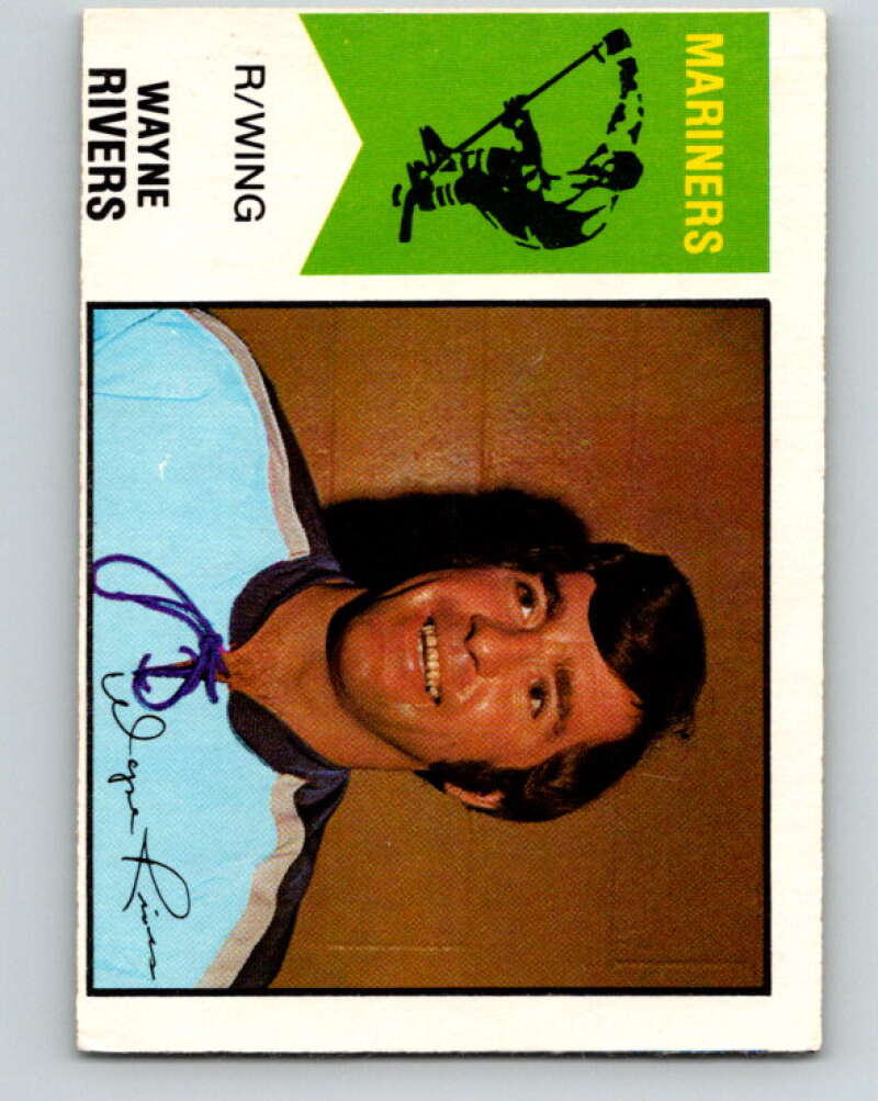 1974-75 WHA O-Pee-Chee #13 Wayne Rivers San Diego Mariners V7039