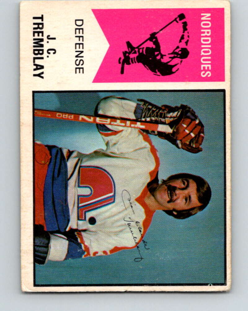 1974-75 WHA O-Pee-Chee #18 J.C. Tremblay Quebec Nordiques V7052