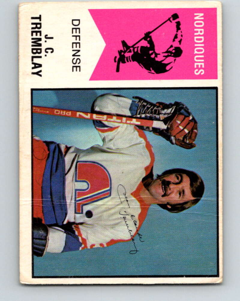 1974-75 WHA O-Pee-Chee #18 J.C. Tremblay Quebec Nordiques V7053