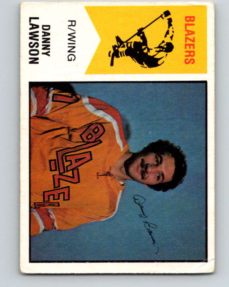 1974-75 WHA O-Pee-Chee #25 Danny Lawson RC Rookie Blazers V7075