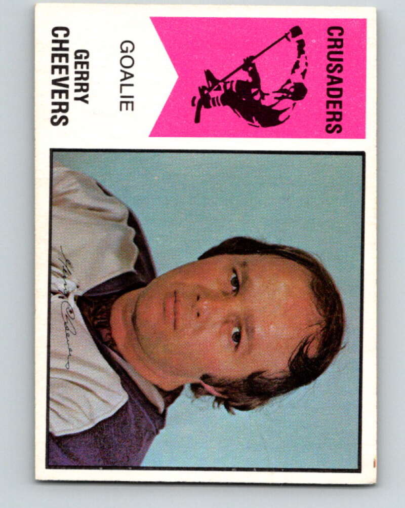 1974-75 WHA O-Pee-Chee #30 Gerry Cheevers Cleveland Crusaders V7084