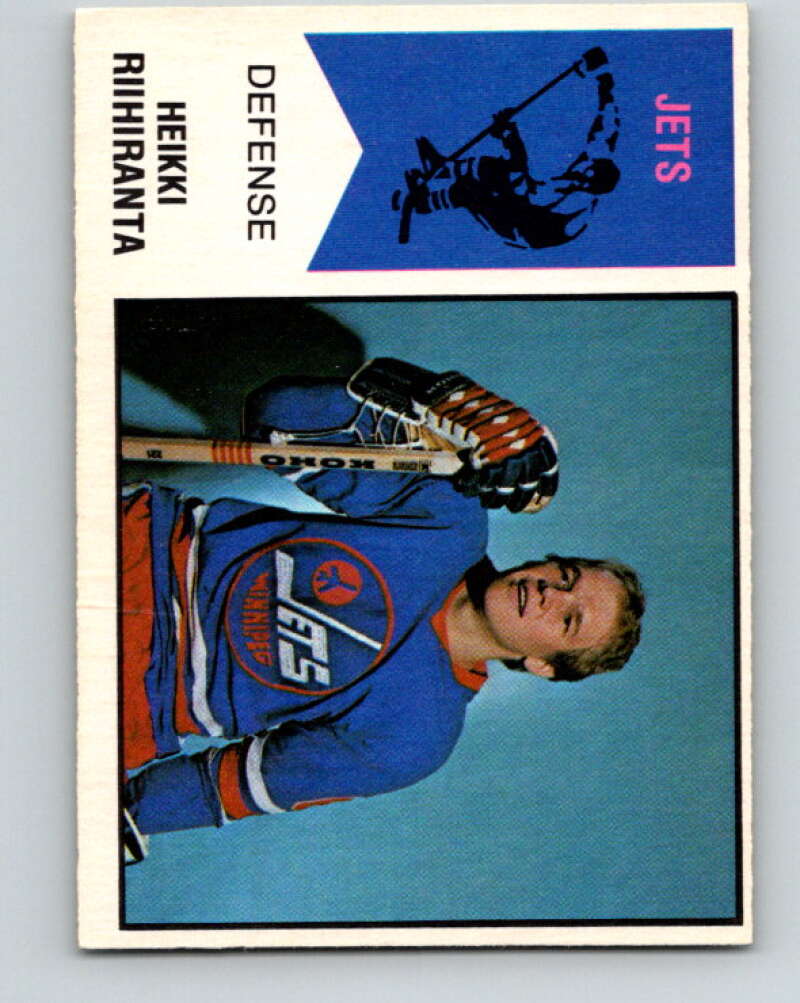 1974-75 WHA O-Pee-Chee #31 Heikki Riihiranta RC Rookie Winnipeg Jets V7085