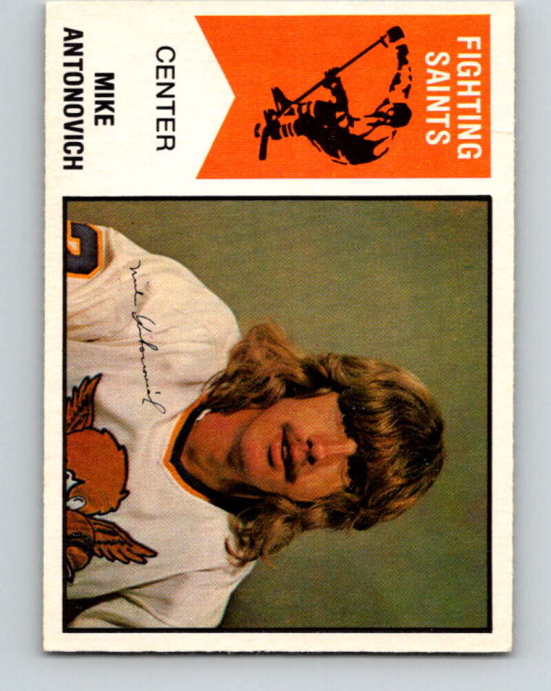 1974-75 WHA O-Pee-Chee #37 Mike Antonovich RC Rookie Saints V7096