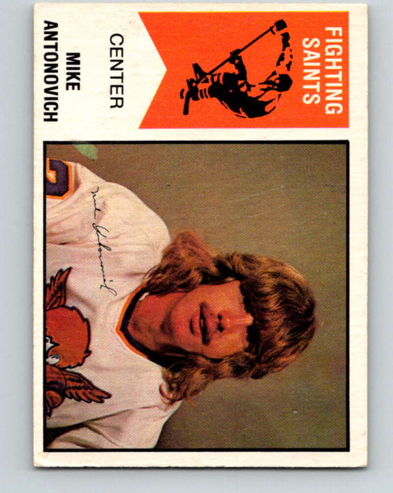 1974-75 WHA O-Pee-Chee #37 Mike Antonovich RC Rookie Saints V7097
