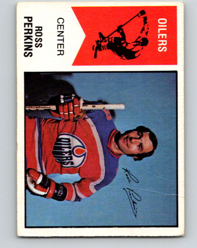 1974-75 WHA O-Pee-Chee #39 Ross Perkins RC Rookie Oilers V7099