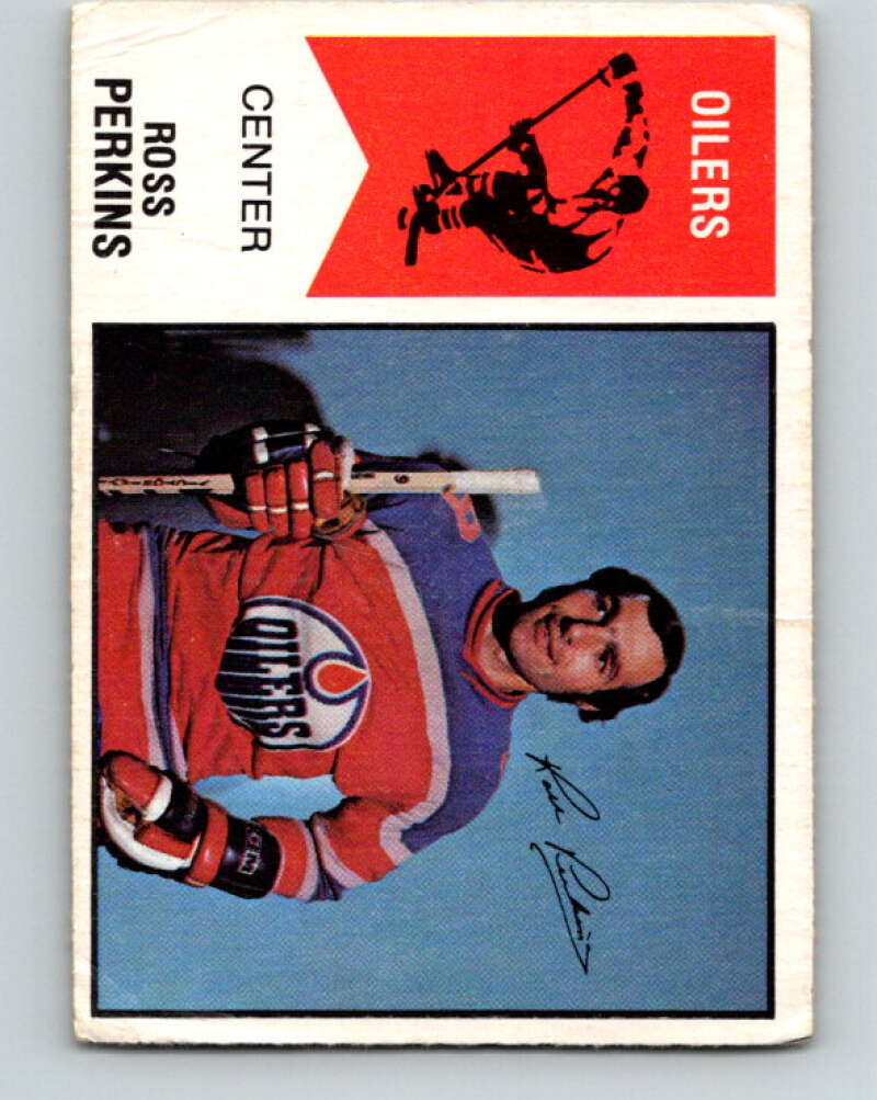 1974-75 WHA O-Pee-Chee #39 Ross Perkins RC Rookie Oilers V7101