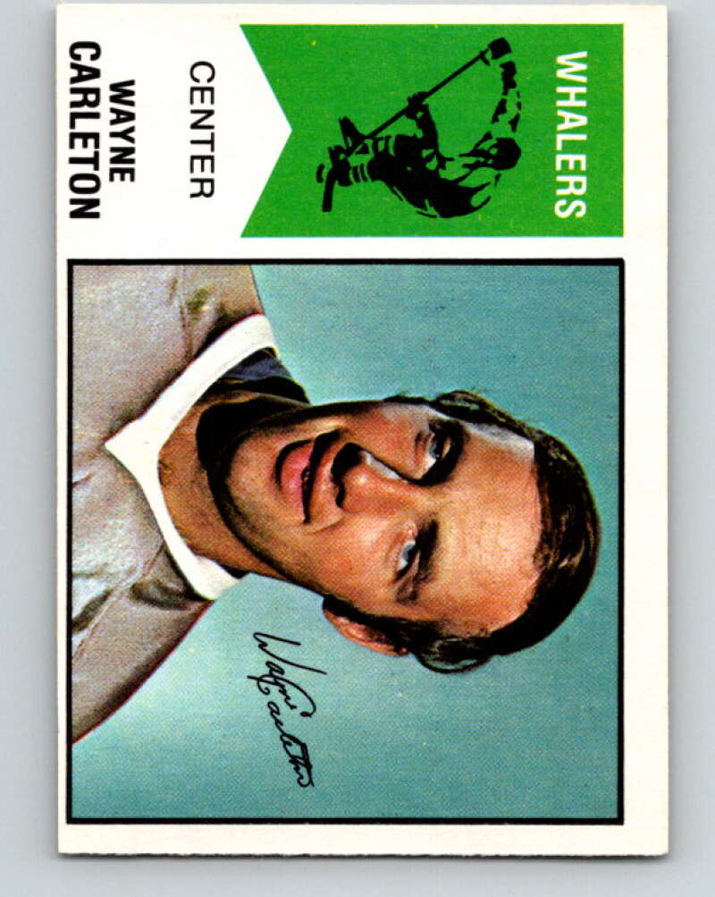 1974-75 WHA O-Pee-Chee #45 Wayne Carleton New England Whalers V7113