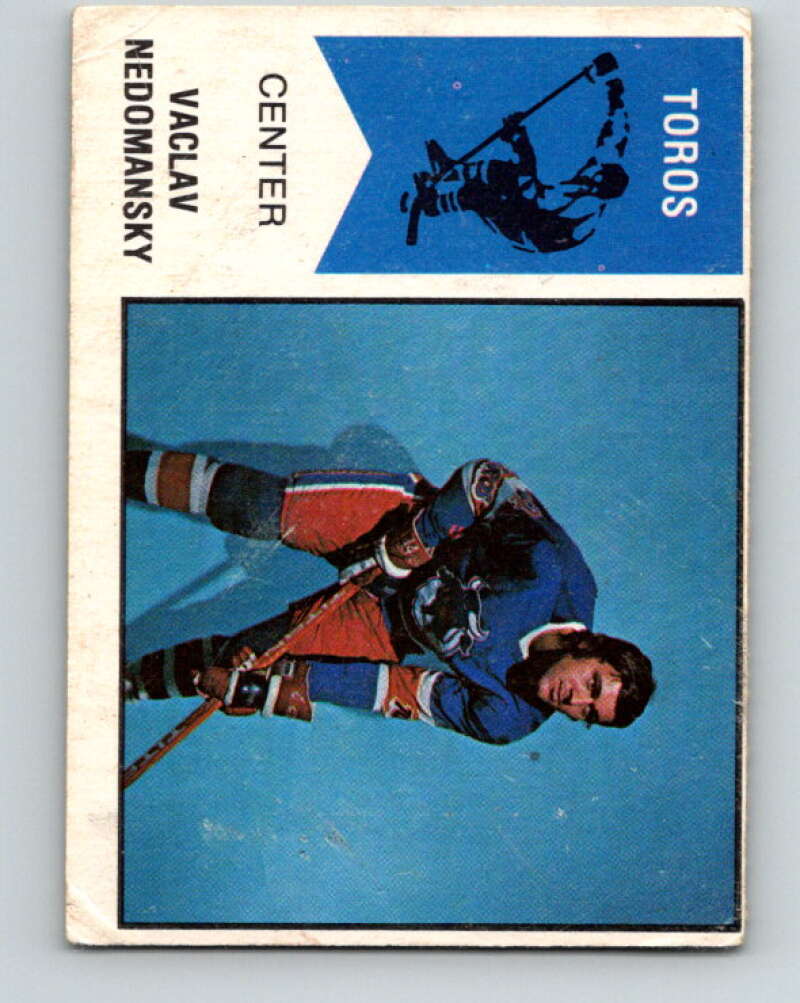 1974-75 WHA O-Pee-Chee #49 Vaclav Nedomansky RC Rookie Toronto Toros V7121