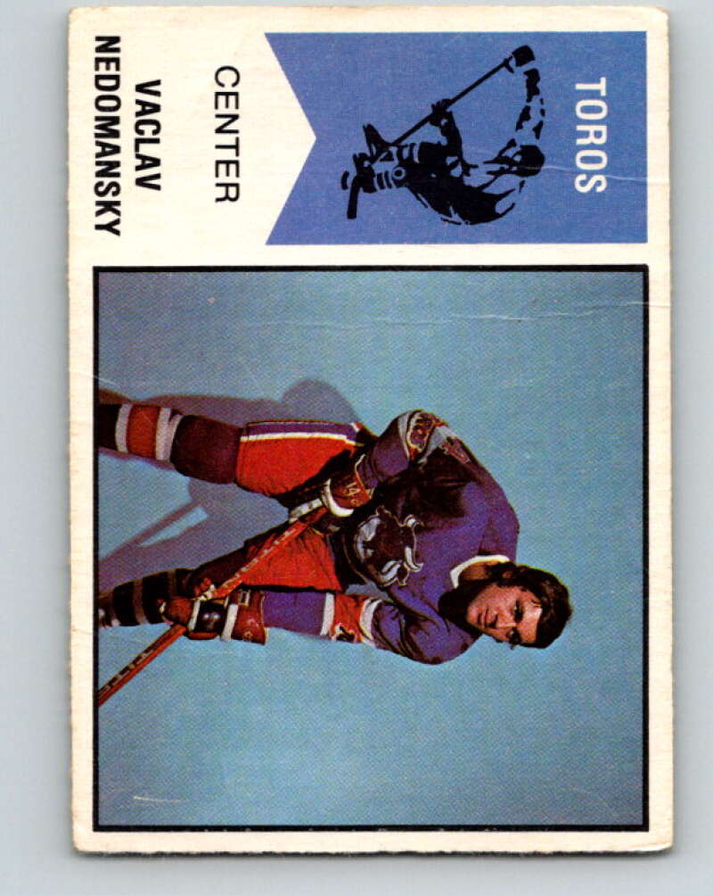 1974-75 WHA O-Pee-Chee #49 Vaclav Nedomansky RC Rookie Toronto Toros V7122