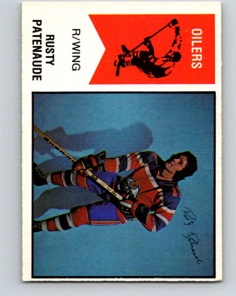 1974-75 WHA O-Pee-Chee #51 Rusty Patenaude RC Rookie Edmonton Oilers V7124