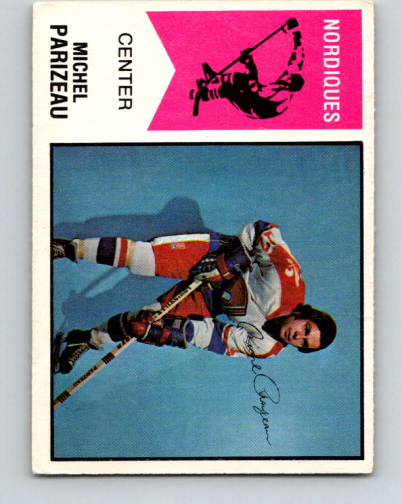 1974-75 WHA O-Pee-Chee #52 Michel Parizeau Quebec Nordiques V7126