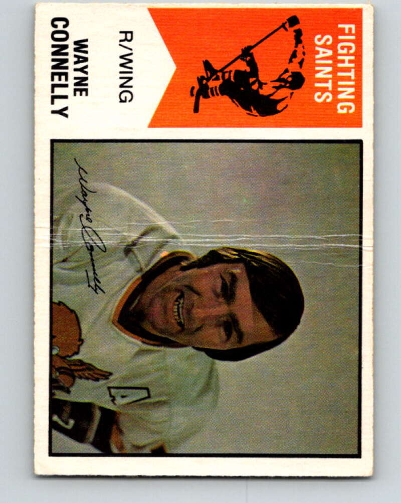 1974-75 WHA O-Pee-Chee #54 Wayne Connelly Minnesota Fighting Saints V7128