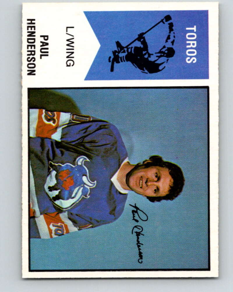 1974-75 WHA O-Pee-Chee #57 Paul Henderson Toronto Toros V7133