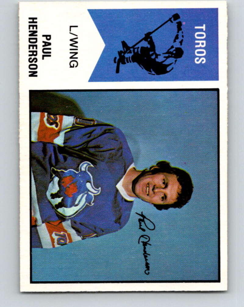 1974-75 WHA O-Pee-Chee #57 Paul Henderson Toronto Toros V7134