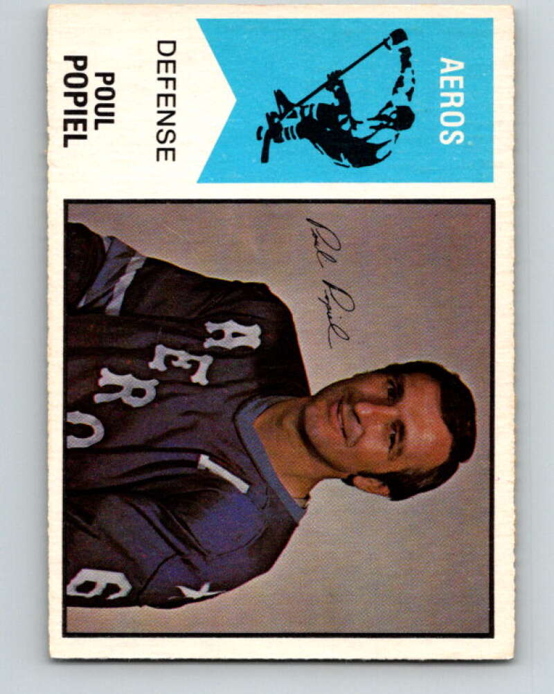 1974-75 WHA O-Pee-Chee #59 Poul Popiel Houston Aeros V7138