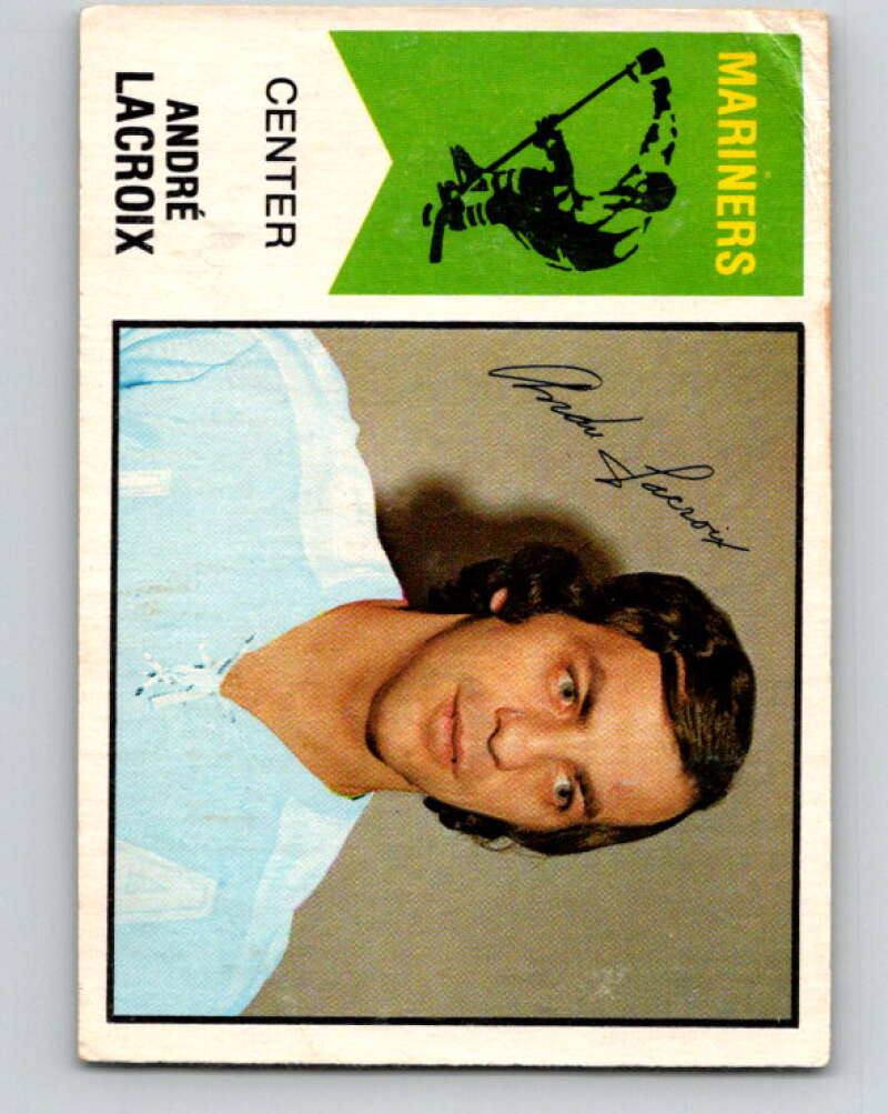1974-75 WHA O-Pee-Chee #60 Andre Lacroix San Diego Mariners V7139