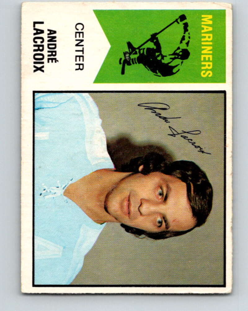 1974-75 WHA O-Pee-Chee #60 Andre Lacroix San Diego Mariners V7140