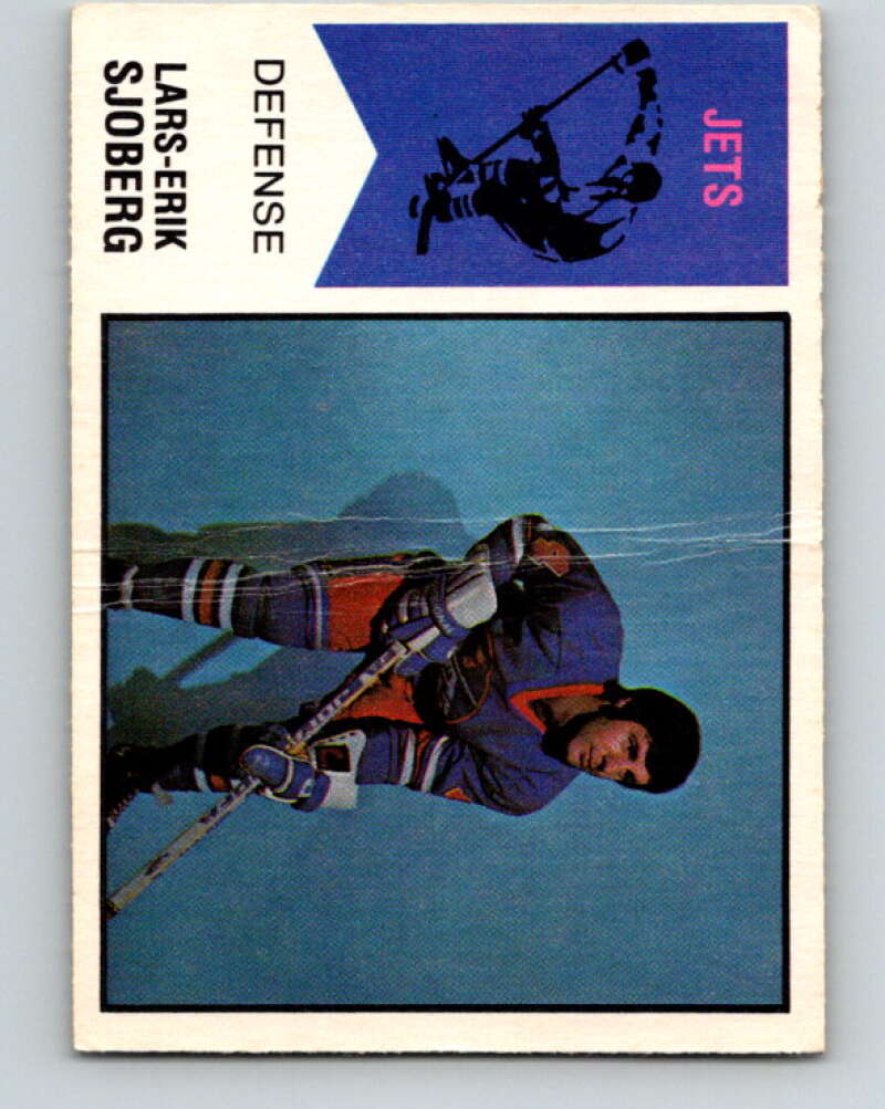 1974-75 WHA O-Pee-Chee #66 Lars-Erik Sjoberg RC Rookie Winnipeg Jets V7153