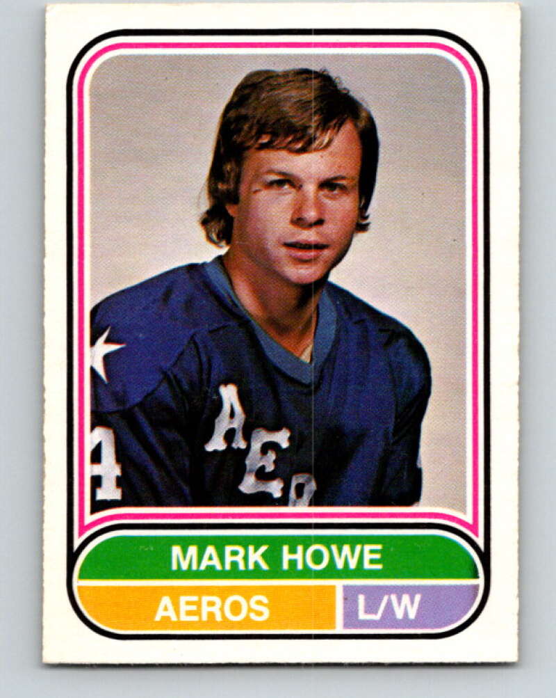 1975-76 WHA O-Pee-Chee #7 Mark Howe Houston Aeros V7163