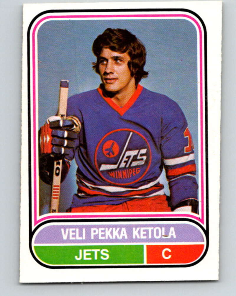 1975-76 WHA O-Pee-Chee #15 Veli-Pekka Ketola RC Rookie Winnipeg Jets V7177