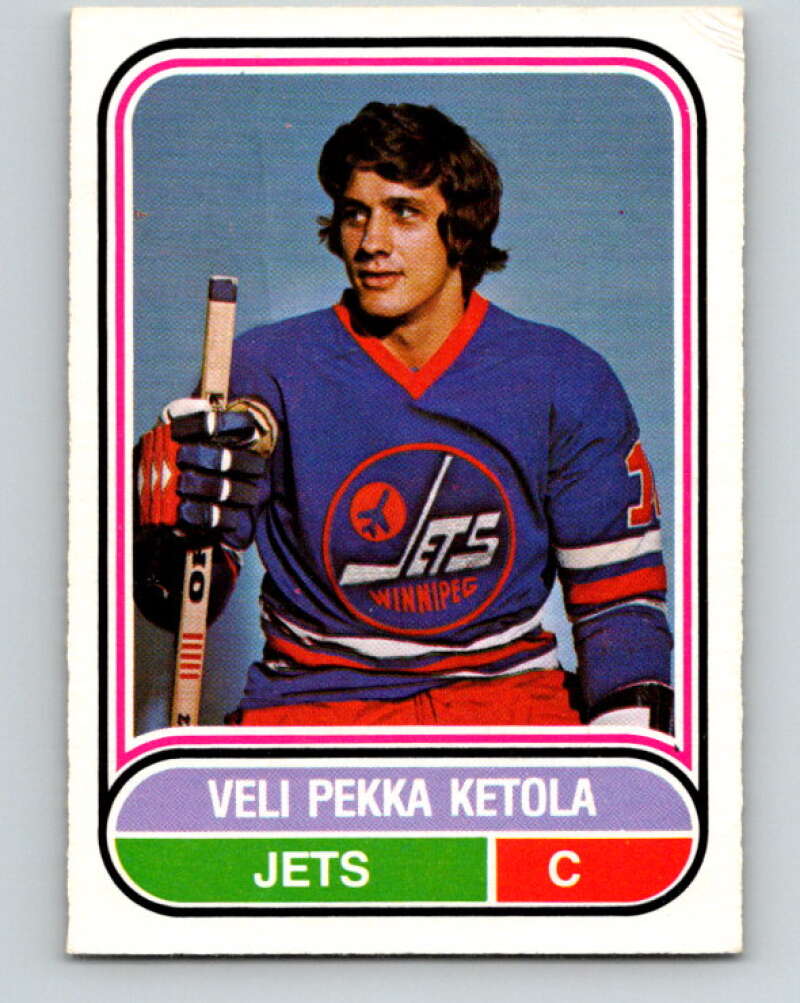 1975-76 WHA O-Pee-Chee #15 Veli-Pekka Ketola RC Rookie Winnipeg Jets V7179