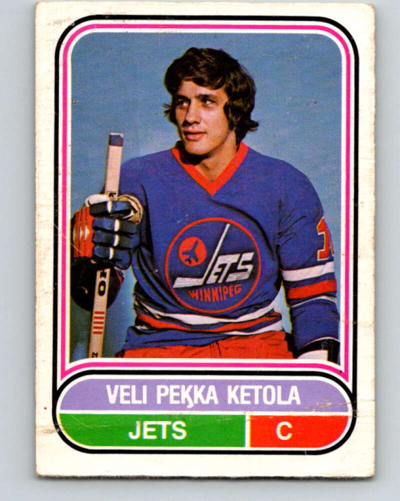 1975-76 WHA O-Pee-Chee #15 Veli-Pekka Ketola RC Rookie Winnipeg Jets V7180