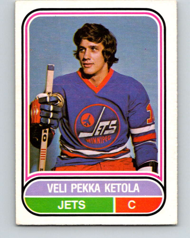 1975-76 WHA O-Pee-Chee #15 Veli-Pekka Ketola RC Rookie Winnipeg Jets V7181