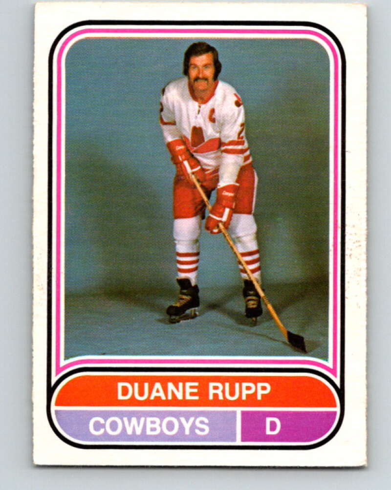 1975-76 WHA O-Pee-Chee #18 Duane Rupp Calgary Cowboys V7183