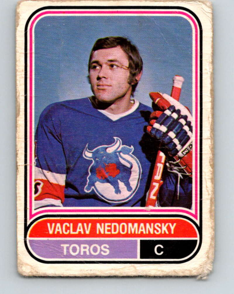 1975-76 WHA O-Pee-Chee #27 Vaclav Nedomansky Toronto Toros V7197