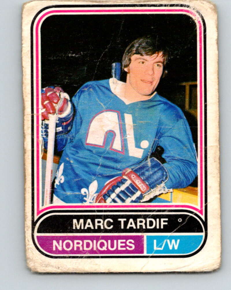 1975-76 WHA O-Pee-Chee #30 Marc Tardif Quebec Nordiques V7202