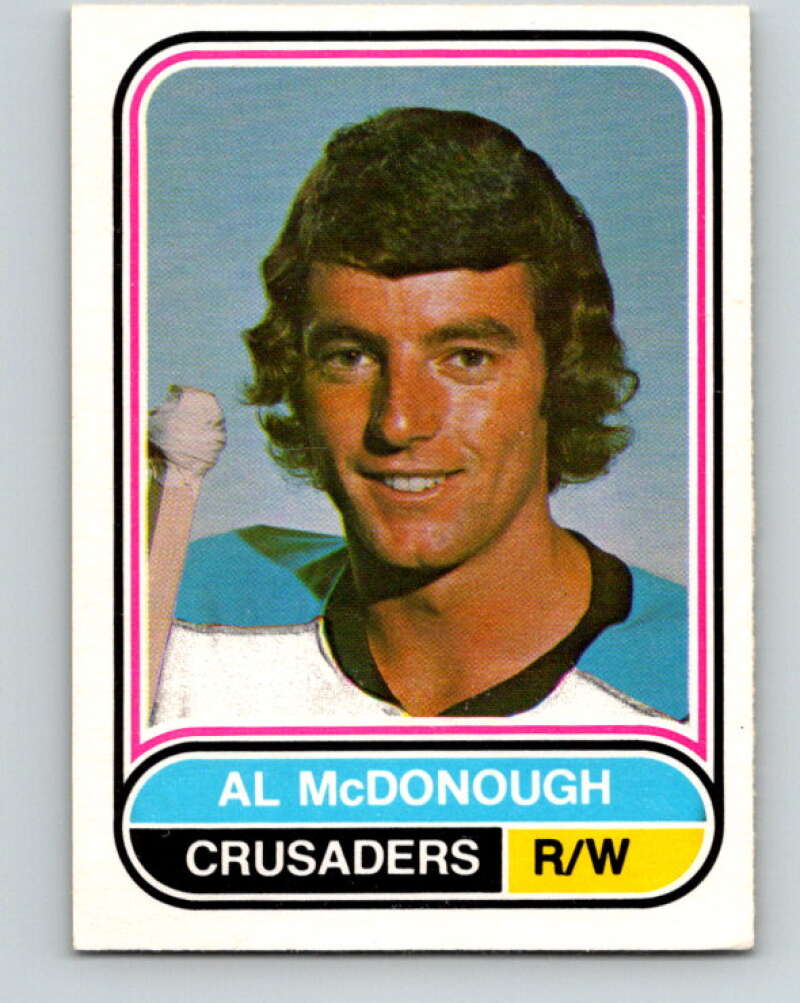 1975-76 WHA O-Pee-Chee #33 Al McDonough Cleveland Crusaders V7208