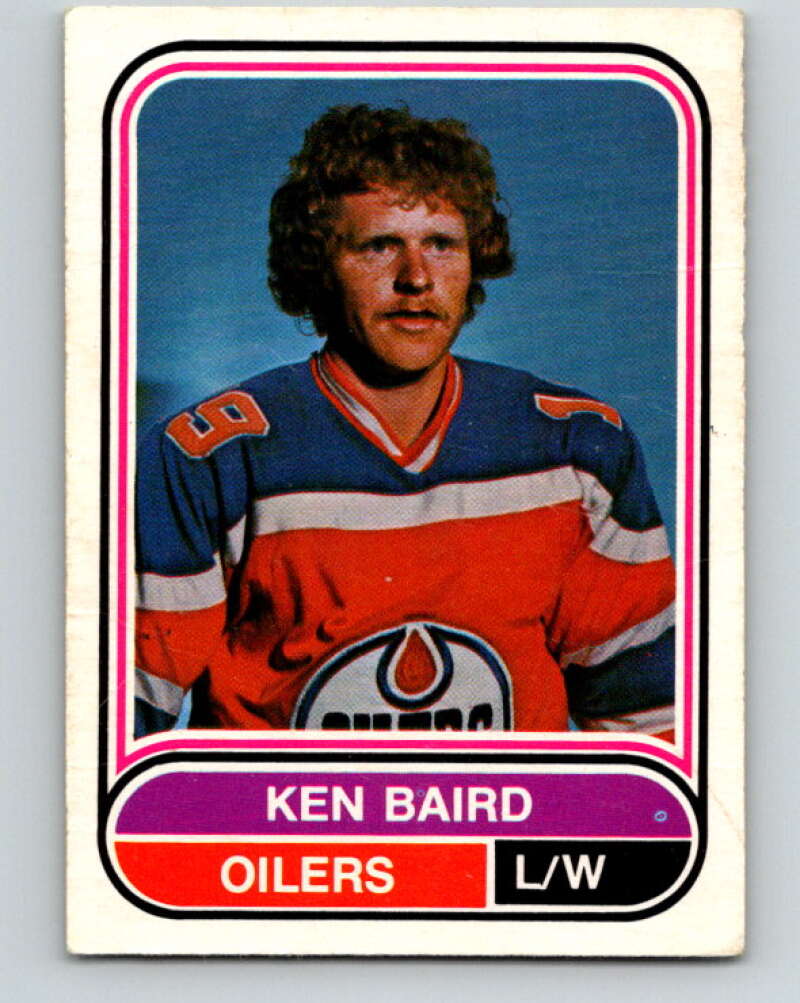 1975-76 WHA O-Pee-Chee #37 Ken Baird RC Rookie Edmonton Oilers V7213