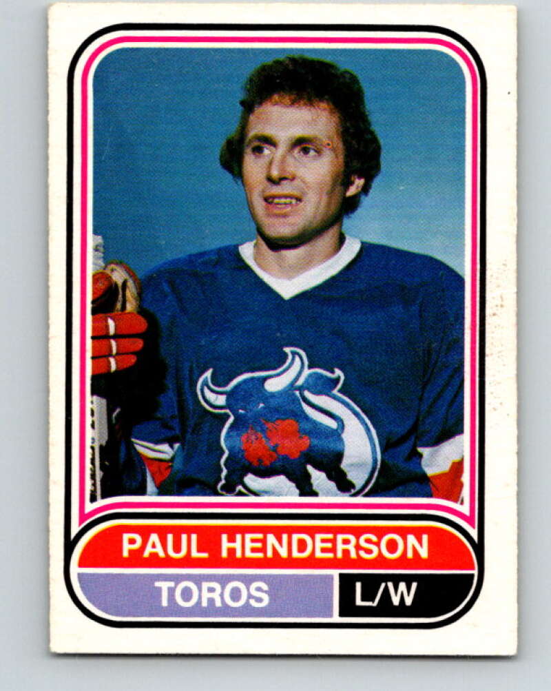 1975-76 WHA O-Pee-Chee #42 Paul Henderson Toronto Toros V7217