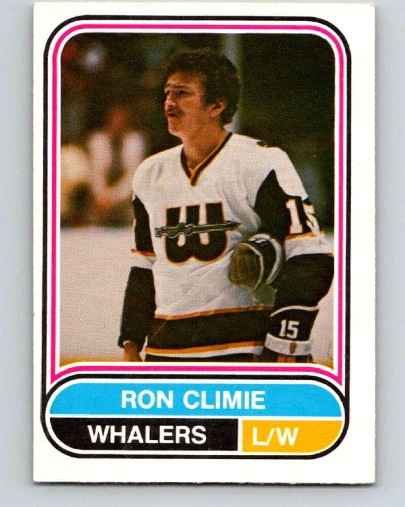 1975-76 WHA O-Pee-Chee #52 Ron Climie New England Whalers V7230