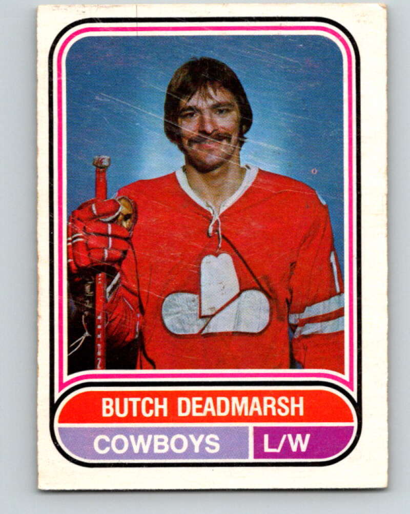 1975-76 WHA O-Pee-Chee #59 Butch Deadmarsh RC Rookie Calgary Cowboys V7238