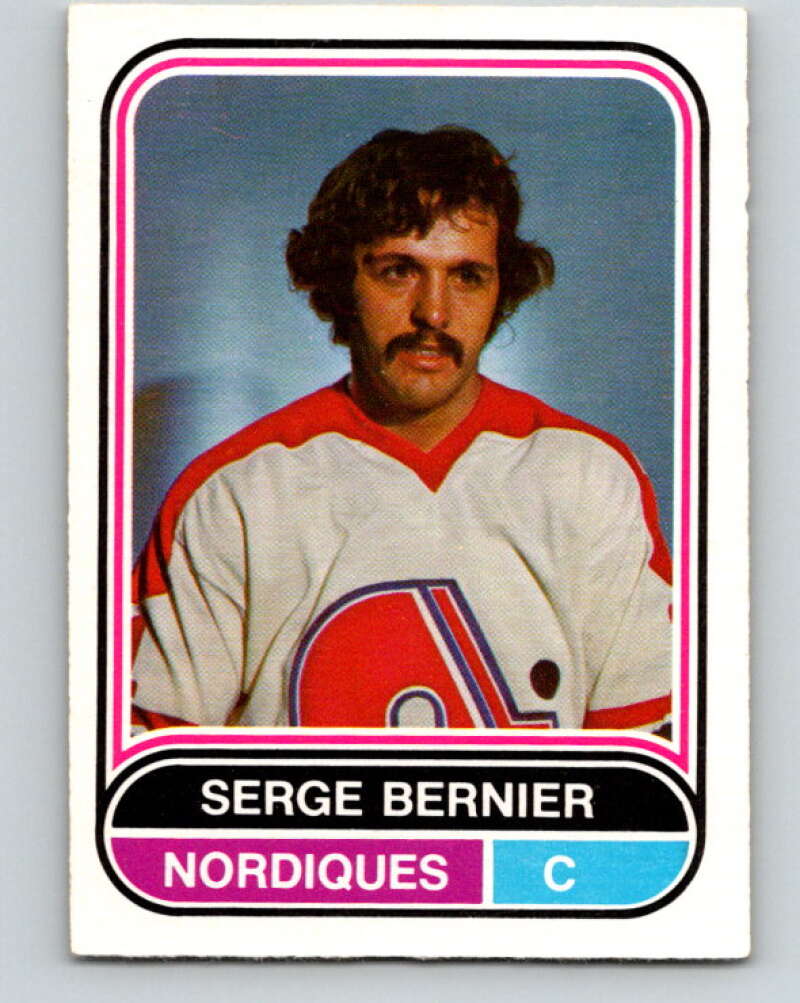 1975-76 WHA O-Pee-Chee #60 Serge Bernier Quebec Nordiques V7239