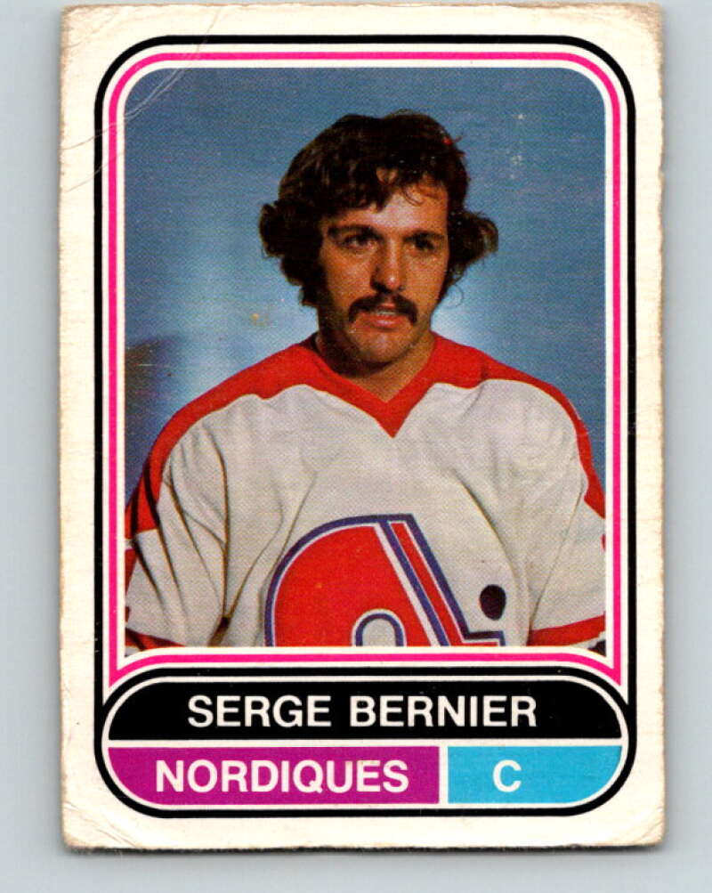 1975-76 WHA O-Pee-Chee #60 Serge Bernier Quebec Nordiques V7240