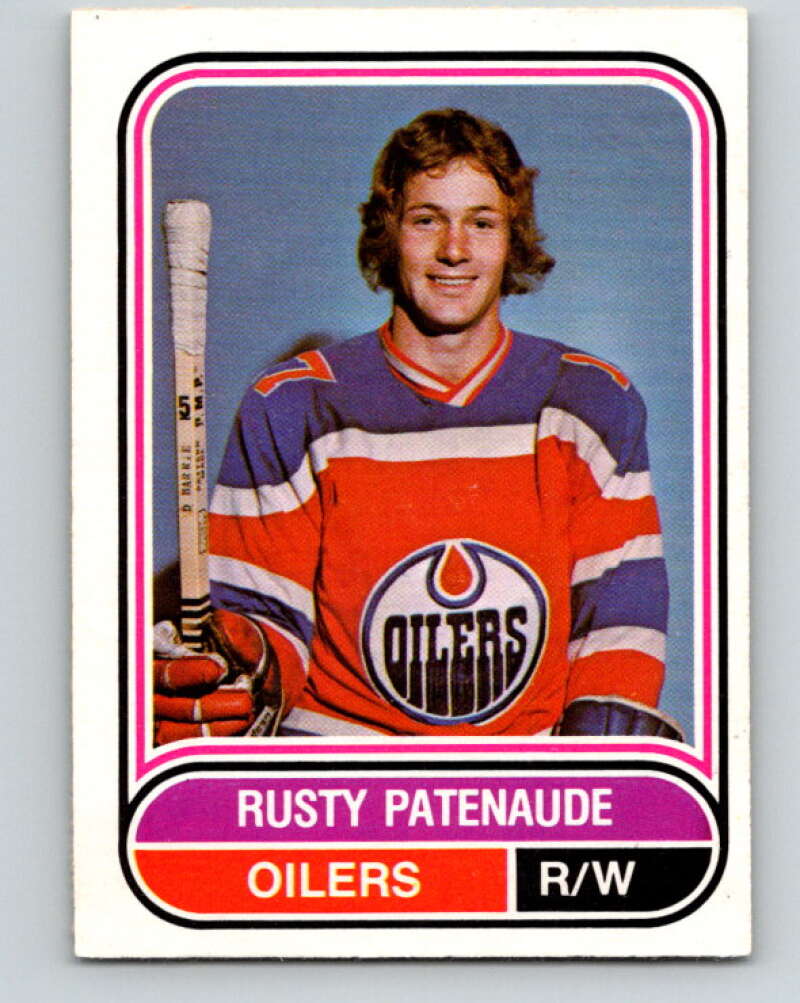 1975-76 WHA O-Pee-Chee #76 Rusty Patenaude Edmonton Oilers V7264